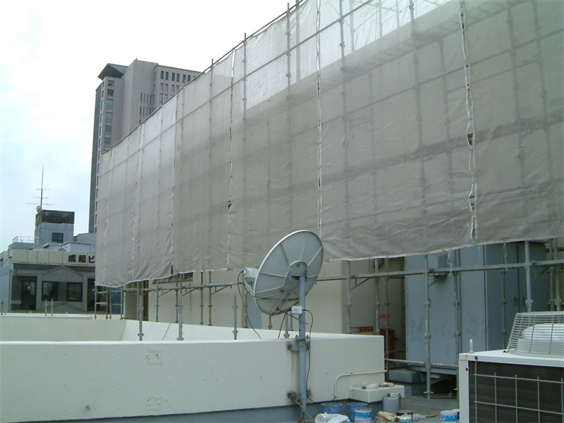 大阪市内 オフィスRビル 外壁改修工事