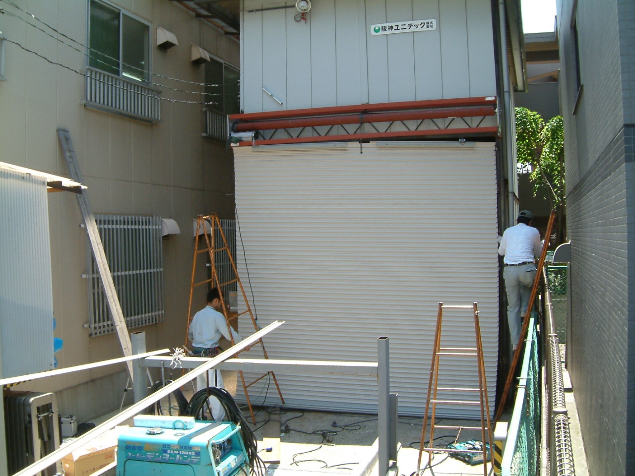 電動シャッター取付