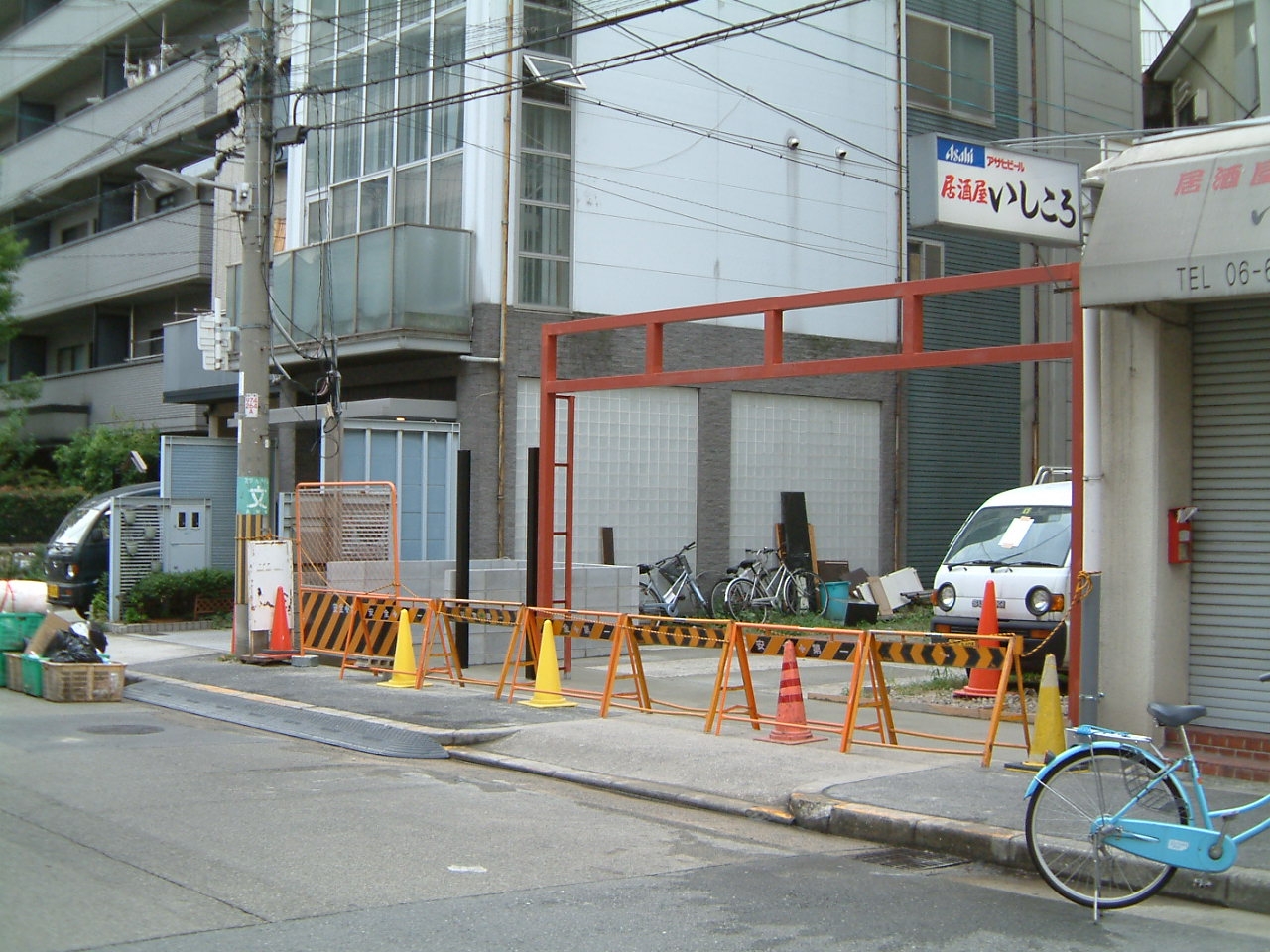 外構+電動パイプシャッター取付